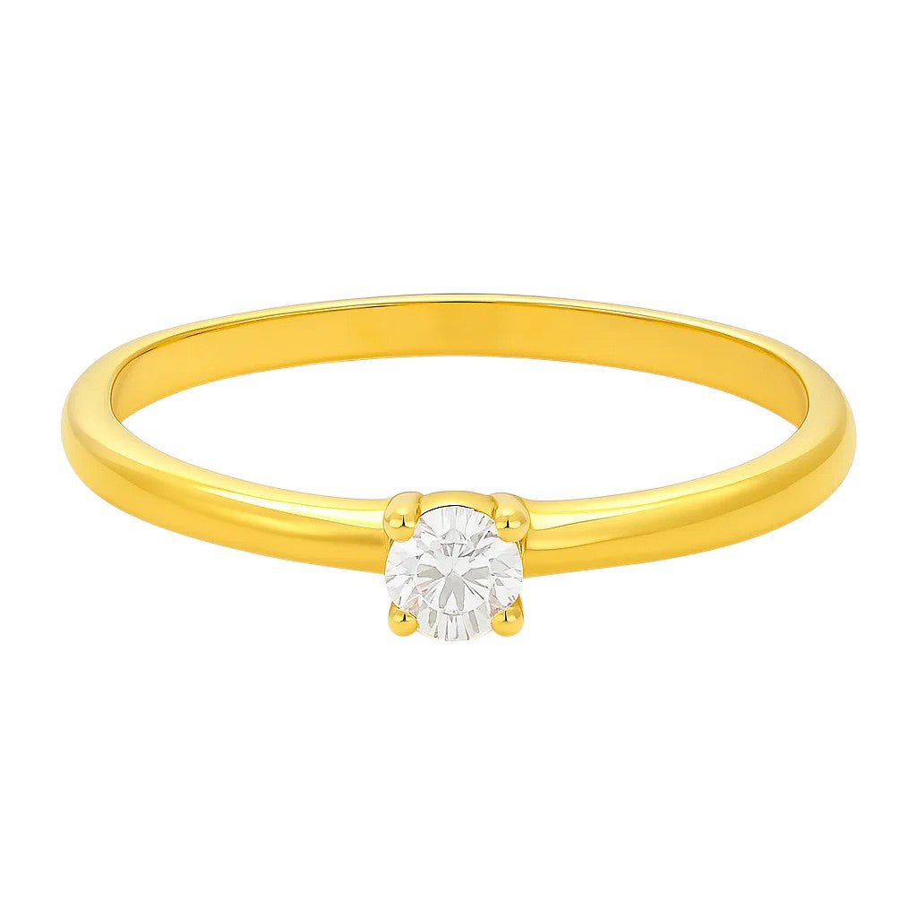 18K Gold Over Brass Round Cut Gemstones Ring size 5-8 Jewelry RM-1787 TGR1065