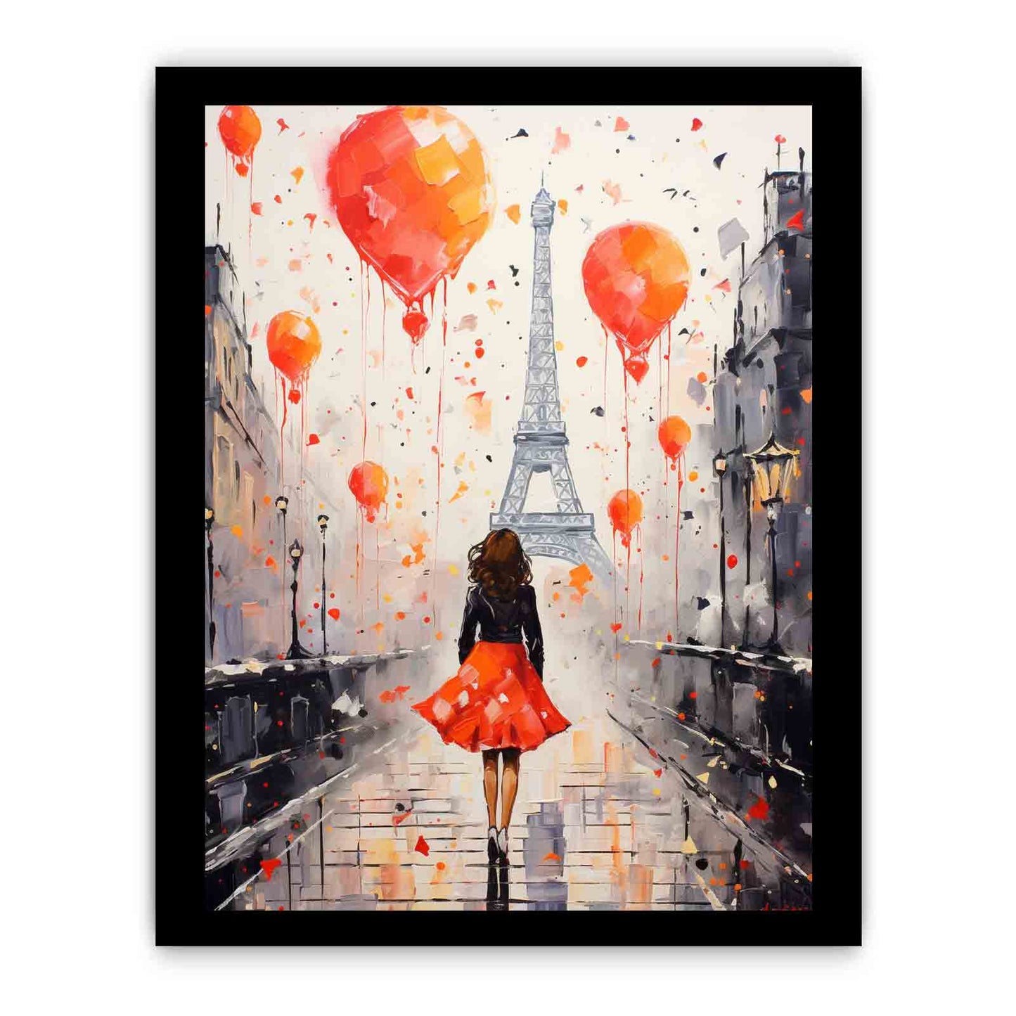 Modern Girl Legs Tower Art Canvas Art Print