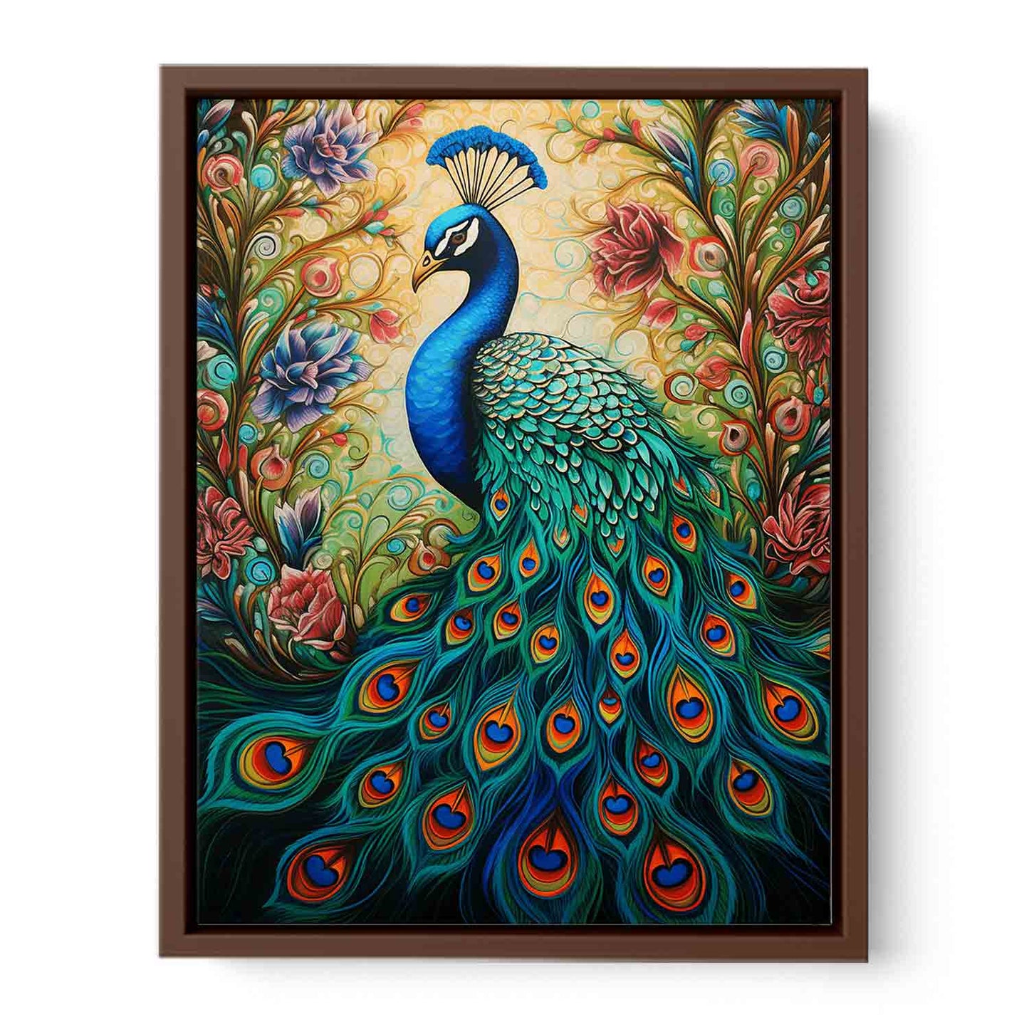 Peacock Modern Art Canvas Artwork