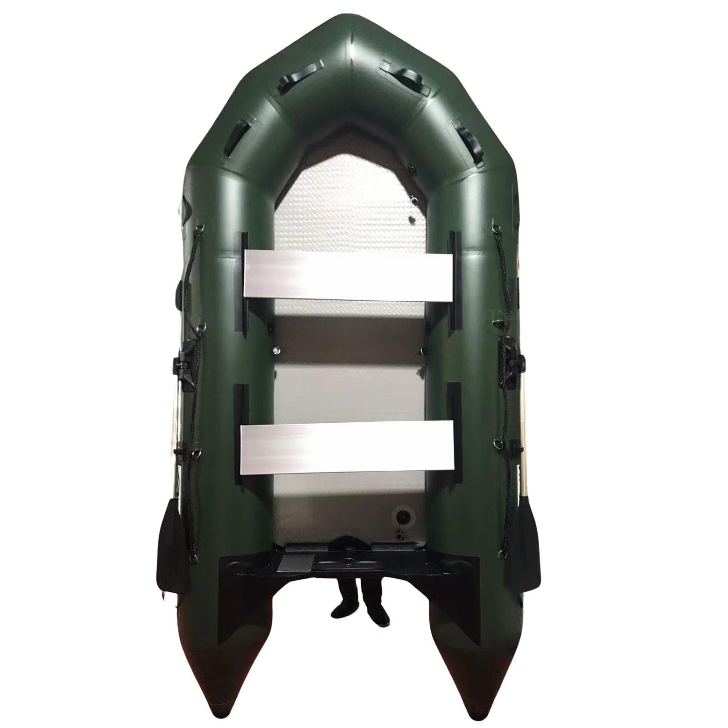 NNEDSZ 3M ( Green ) Inflatable Boat Dinghy Tender Pontoon Rescue & Dive Boat Fishing Boat With Hard Air-Deck Floor