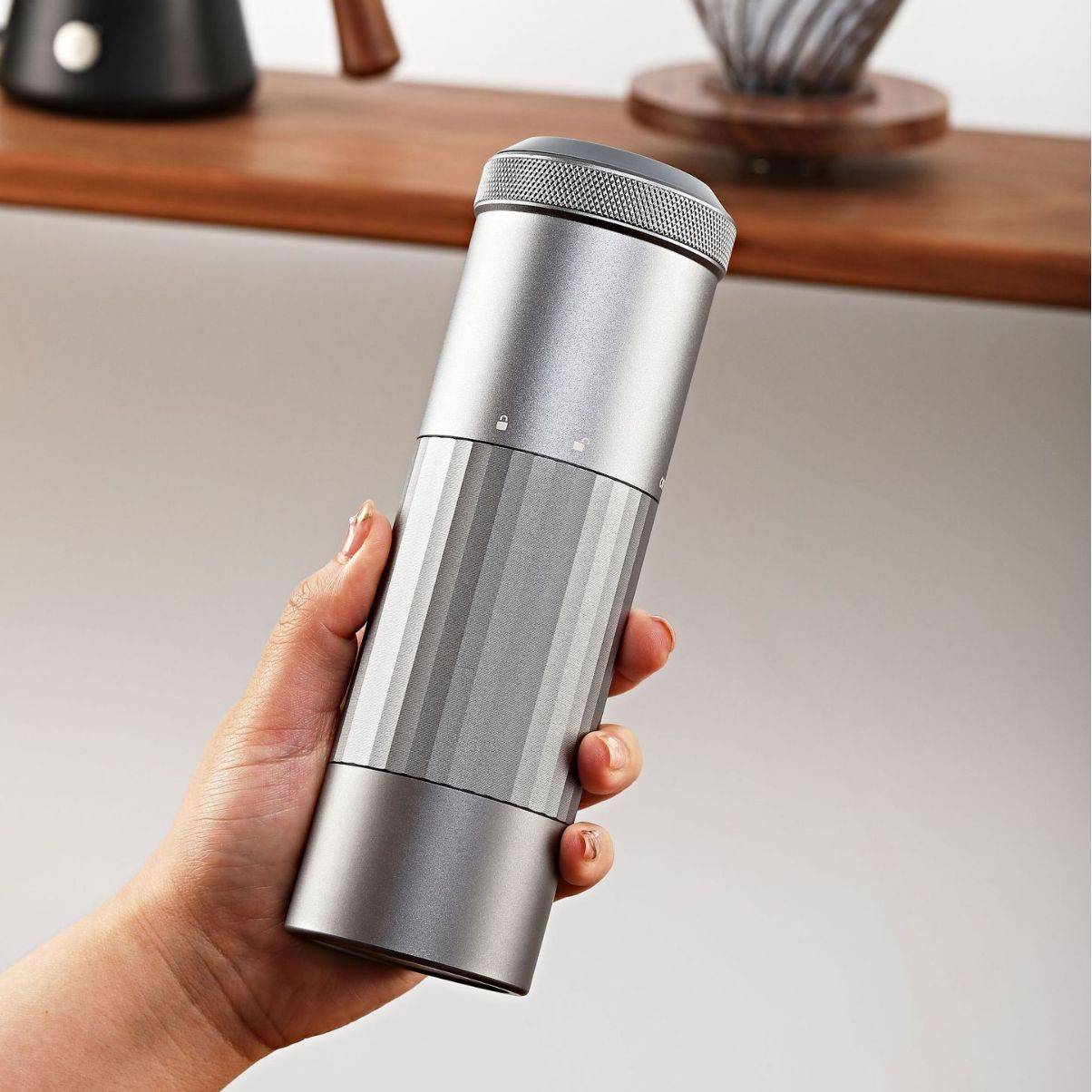 Portable Electric Coffee Grinder – USB Rechargeable & Wireless