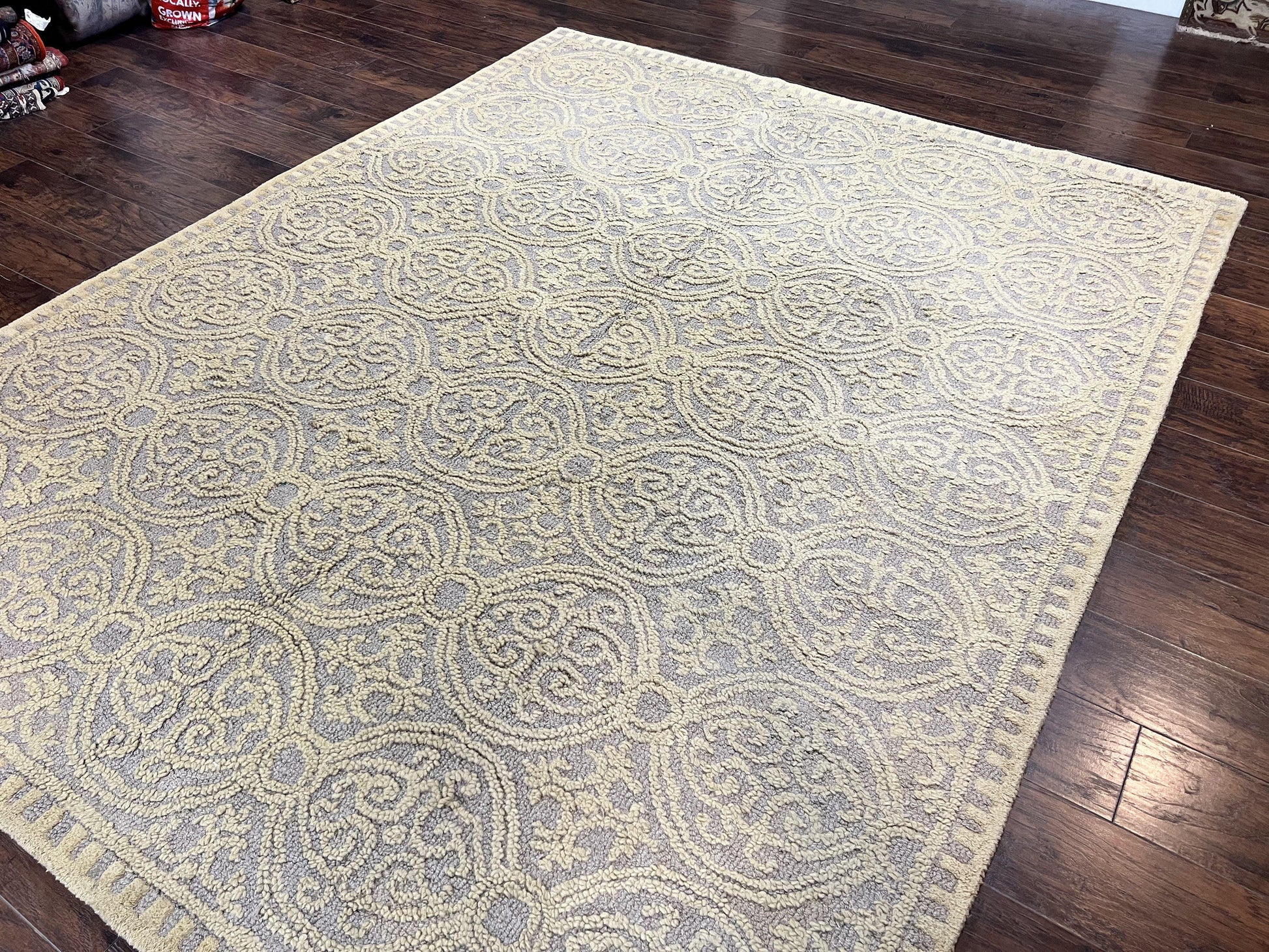 Safavieh Rug 8x10, Cambridge Rug, Wool Hand Tufted Carpet, Modern Room Sized Wool Pile Area Rug-1
