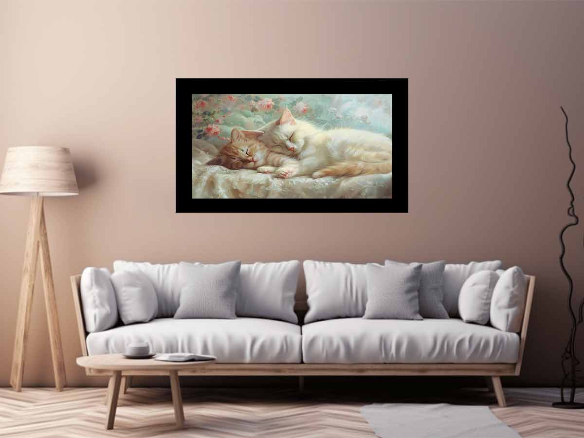 Cat Cute Baby Canvas Art Print