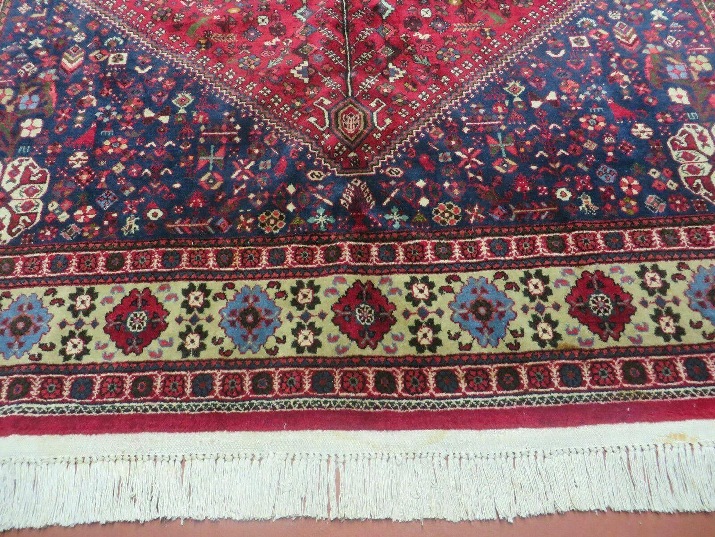 Persian Tribal Rug 7x10, Shiraz Carpet, Abadeh Rug
