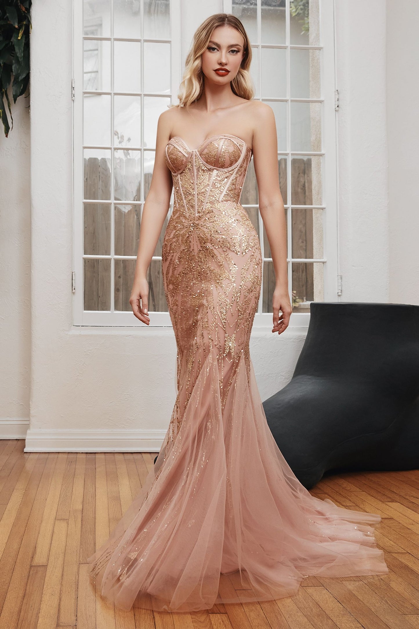 Strapless Mermaid Gown-3
