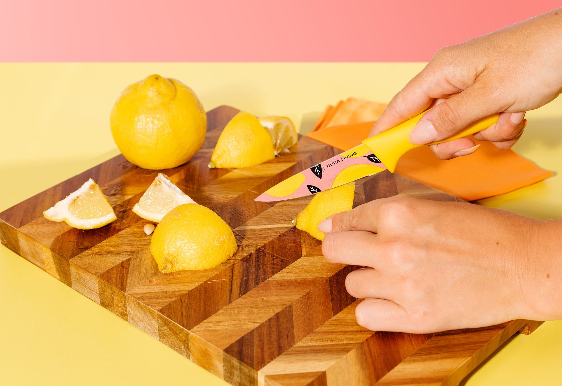 3-Piece Printed Kitchen Knife Set-Multi Color-4