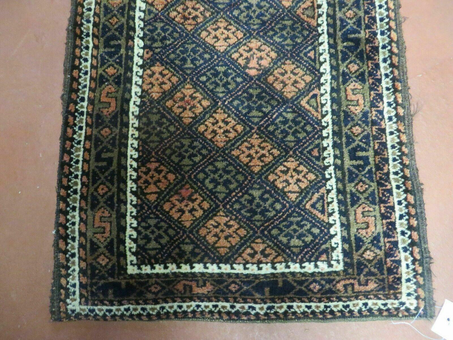 2' X 3' Antique Handmade Pakistani Bokhara Turkoman Balouchi Wool Rug Mat Nice-4
