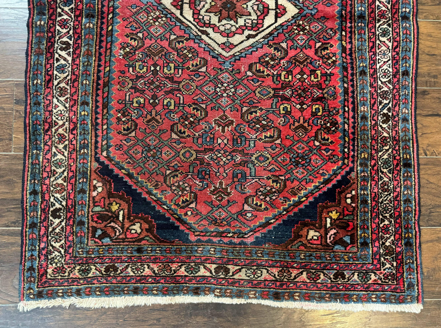 Antique Persian Tribal Rug 3.6 x 5, Hamadan Angelas Rug-4