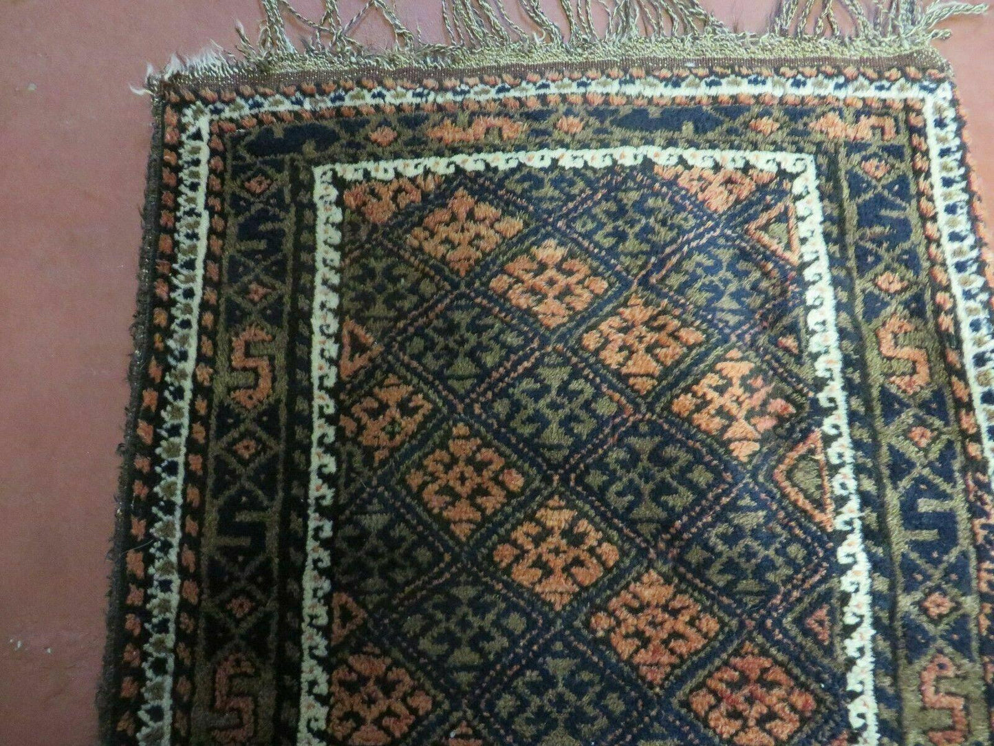2' X 3' Antique Handmade Pakistani Bokhara Turkoman Balouchi Wool Rug Mat Nice-2
