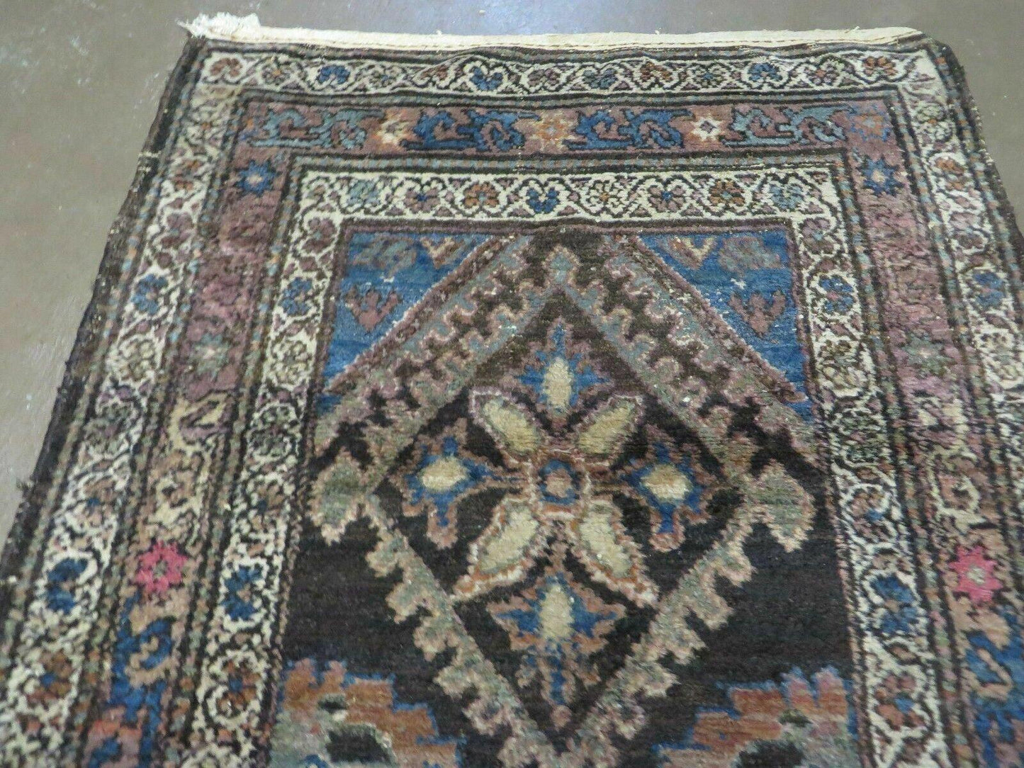 3' X 6' Antique Handmade India Floral Oriental Wool Rug Veg Dyes Nice-2