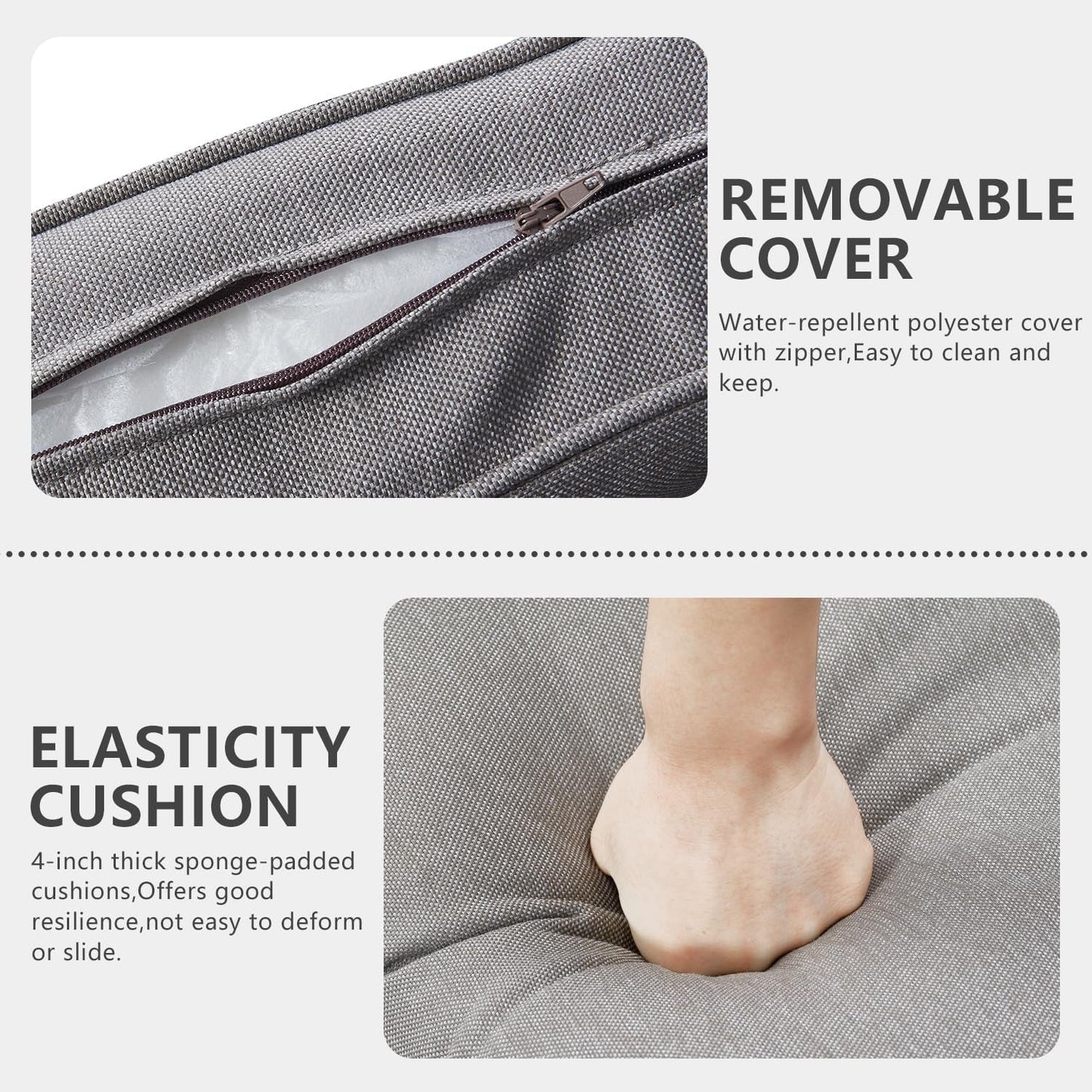 9 Piece Outdoor Patio Furniture Set with Swivel Rockers