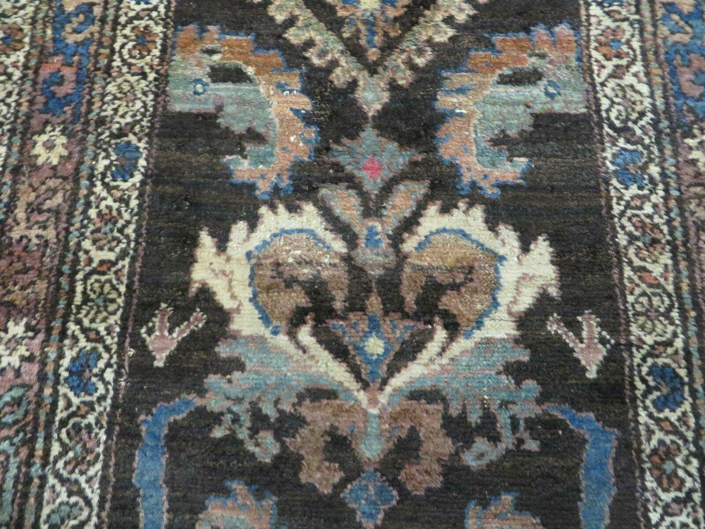 3' X 6' Antique Handmade India Floral Oriental Wool Rug Veg Dyes Nice-3