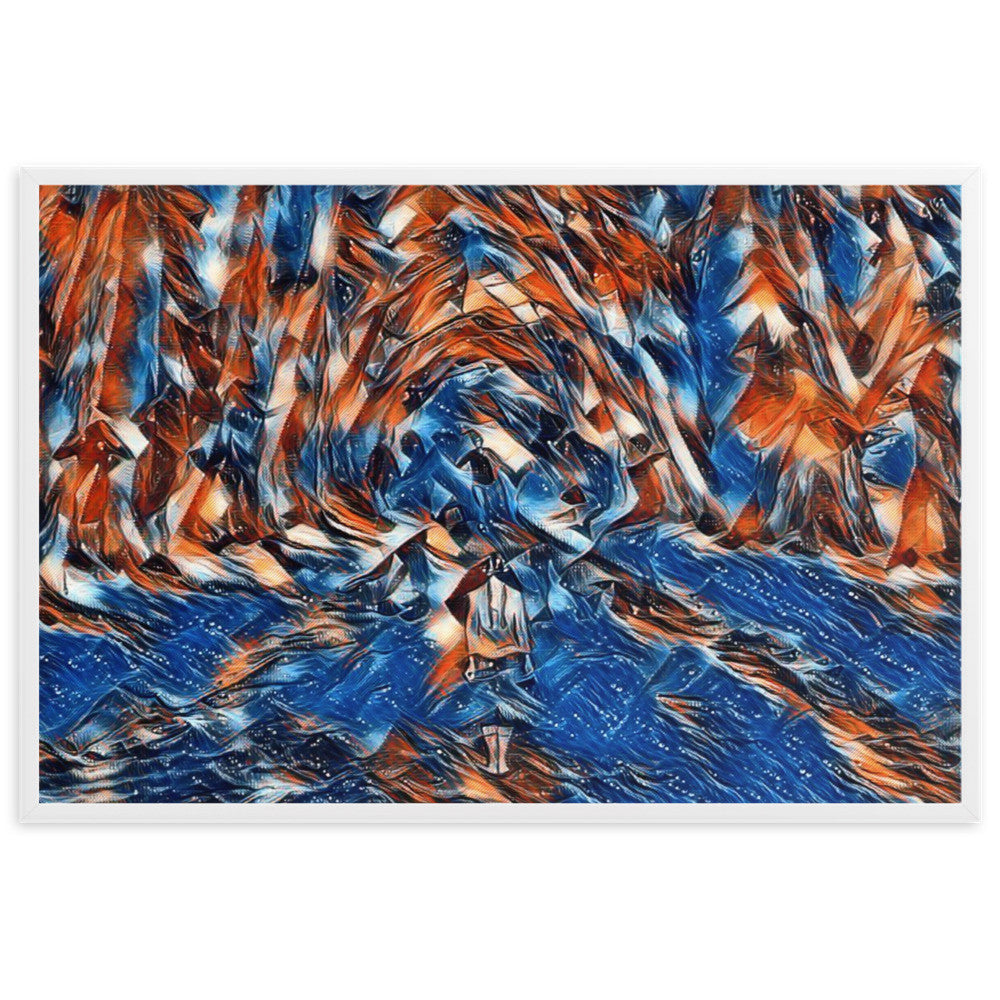 LOVE IS WHEN YOU CAN SEE WITHIN ME A.K Velvet Edition Framed Poster