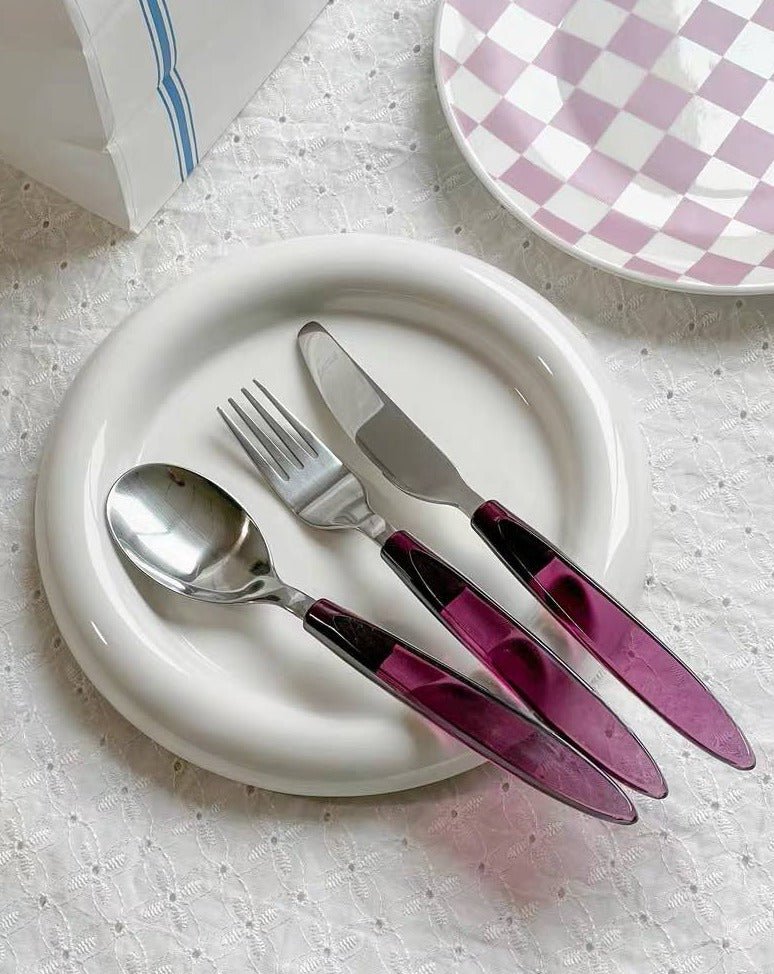 Meteor Flatware Set of 16 Pcs ( $3.5 Each ) - Sleek Modern Cutlery Silverware Set