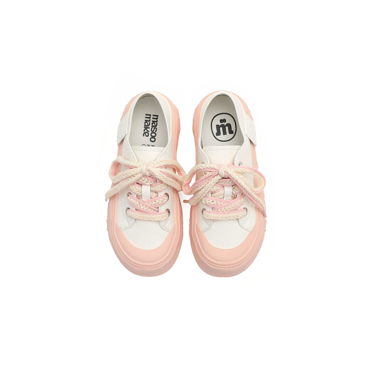 Platform Sneakers with Textured Laces