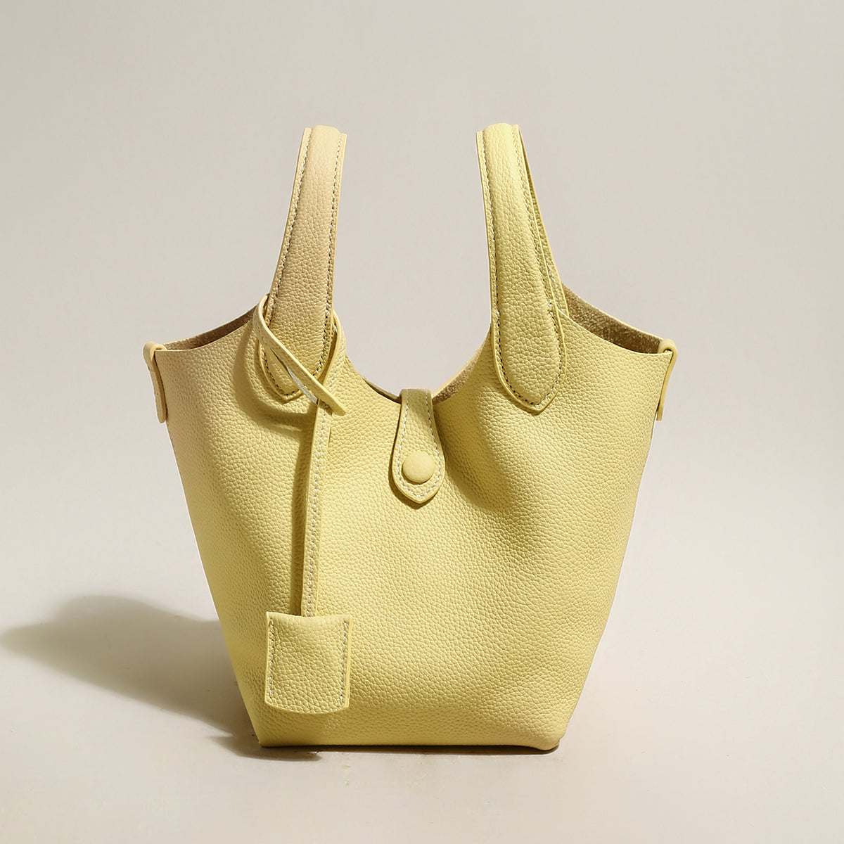 Playful Leather Bucket Bag