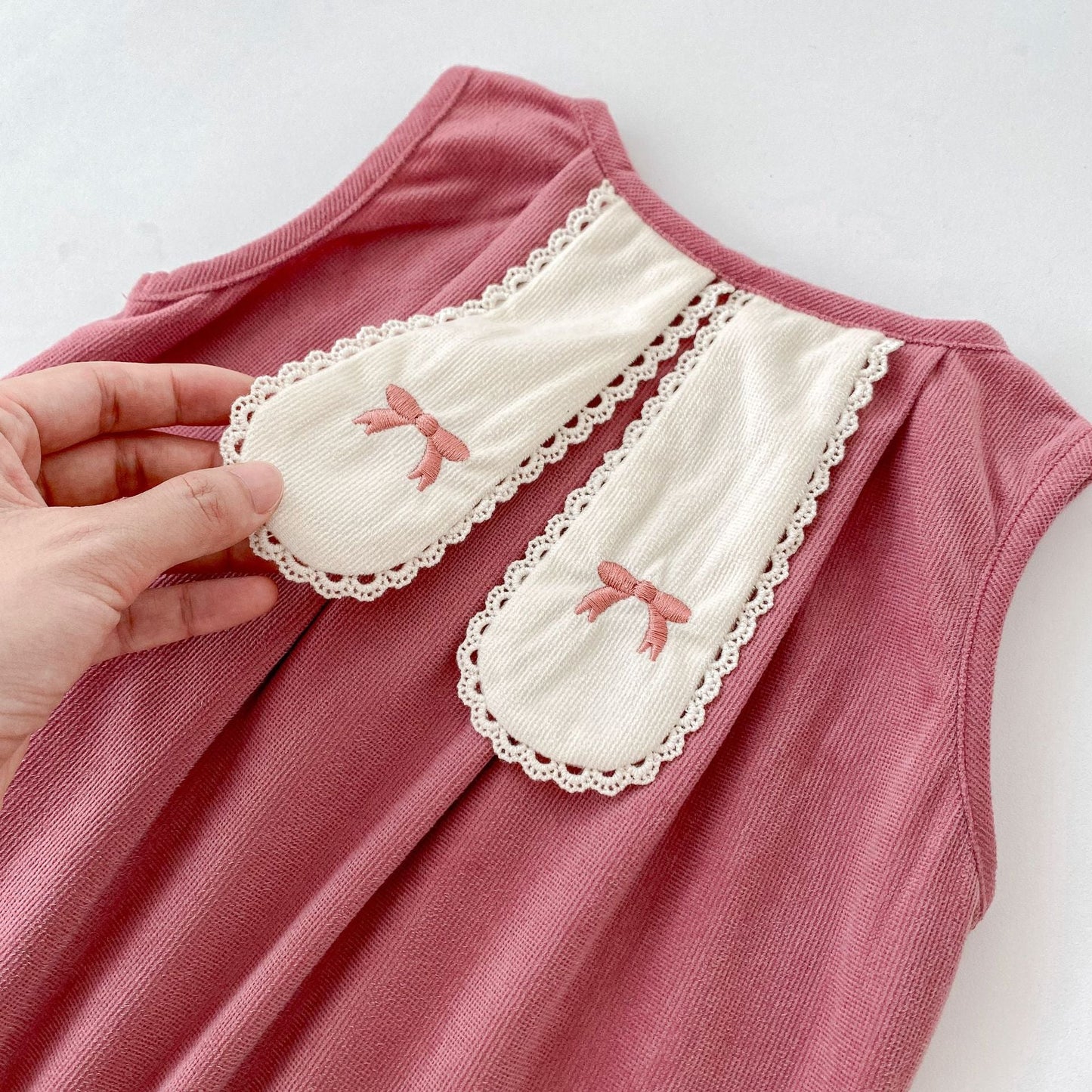 Arrival Autumn Baby Girls Long Sleeves Solid Color Knitted Top and Pink Overalls β Clothing Set