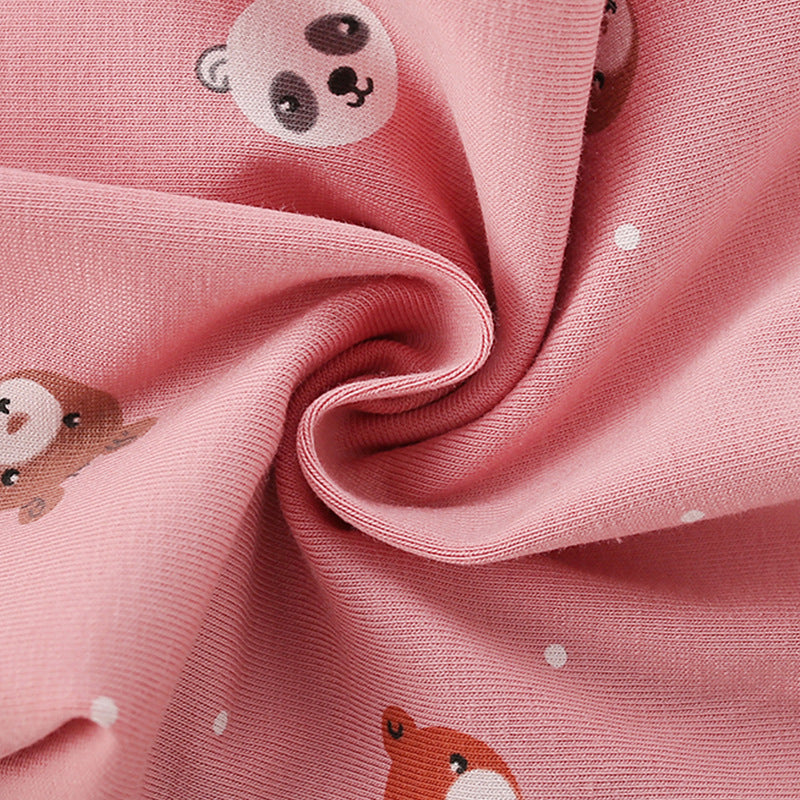 Spring and Autumn Girls Letters Pattern Long Sleeves Pullover and Cartoon Pants Clothing Set-3