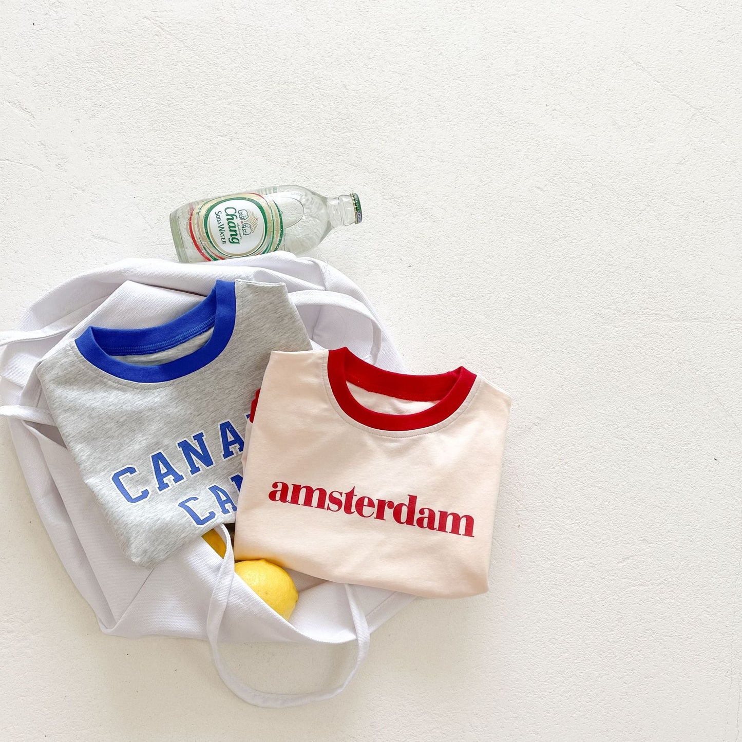 Baby Unisex Girl Boy Letter Print Round Collar Cotton Onesie