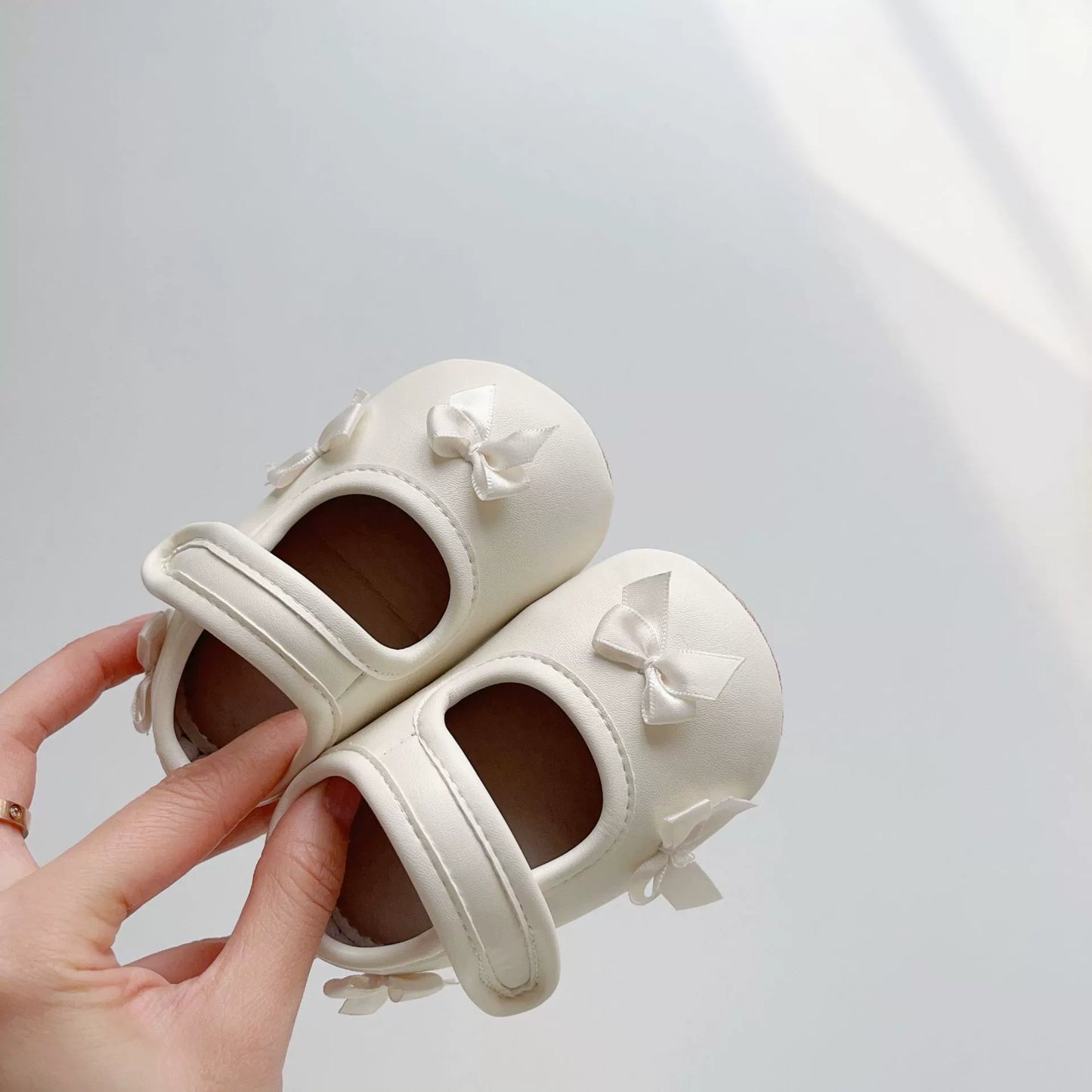 Spring Baby Girl Fashion Butterfly-bows Pattern Toddler Soft-Sole Anti-slip Walking Shoes