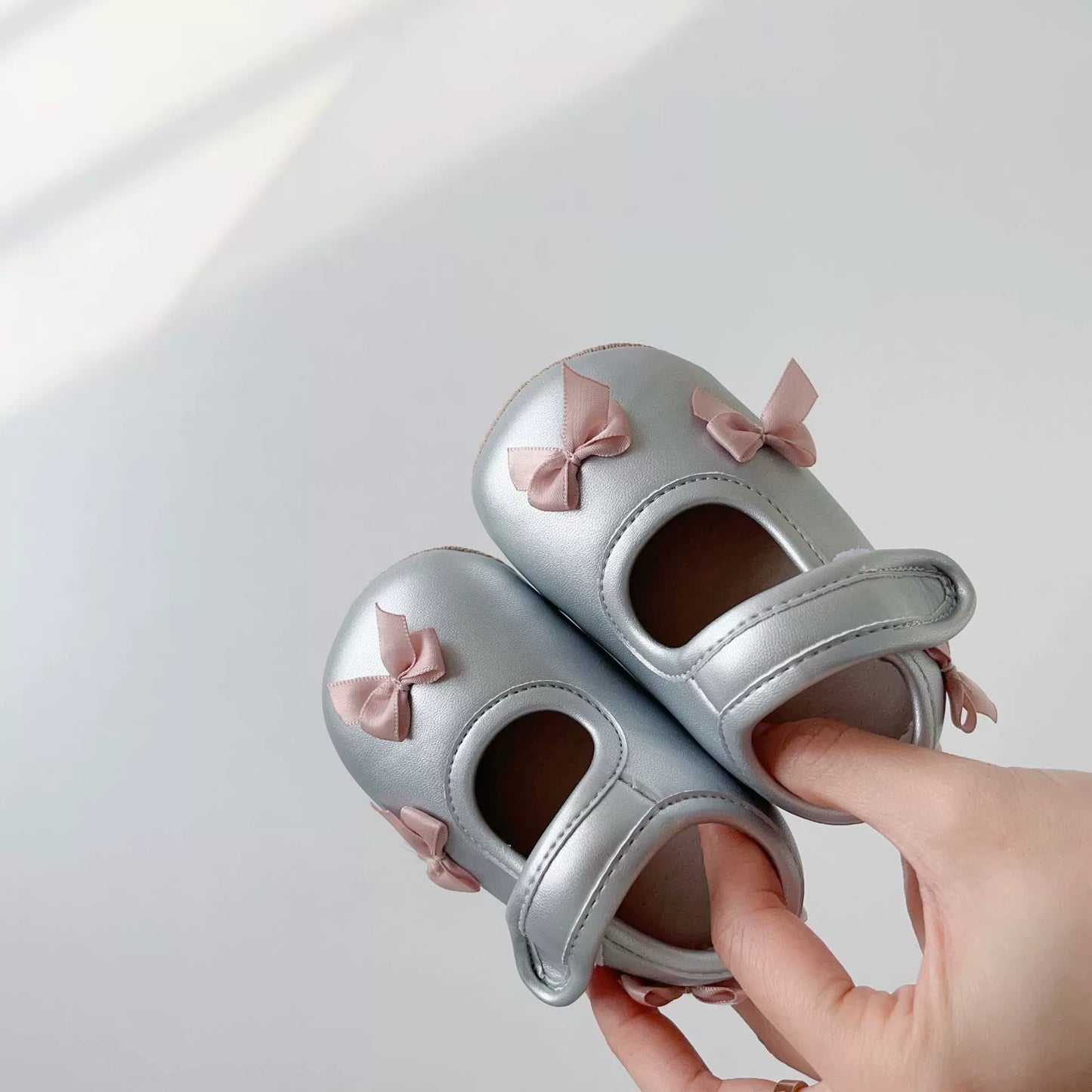 Spring Baby Girl Fashion Butterfly-bows Pattern Toddler Soft-Sole Anti-slip Walking Shoes