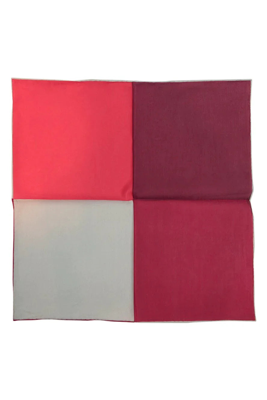 Silk & Cotton Blend Quad Pocket Square-8