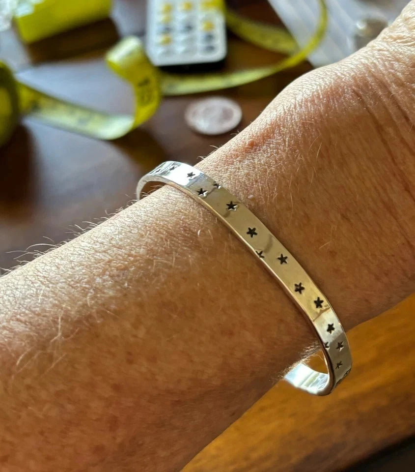 Sterling Stars Cuff Bracelet