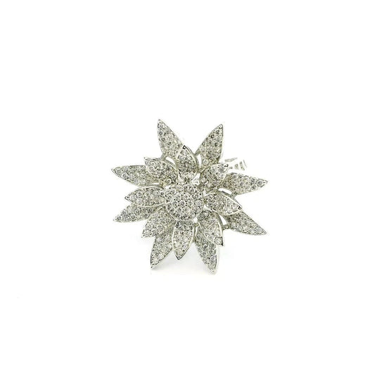Star shape Cubic Zirconia studded Ring Adjustable Size