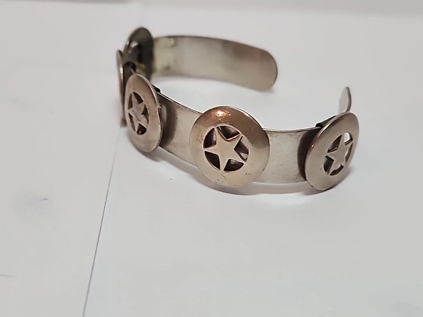 Sterling Texas Star Bangle Bracelet JBDR
