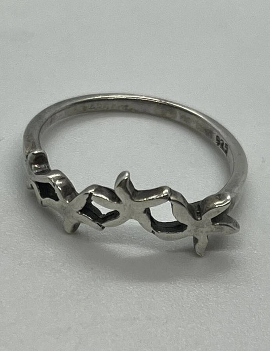 Sterling silver starfish sea star ring size 7.5
