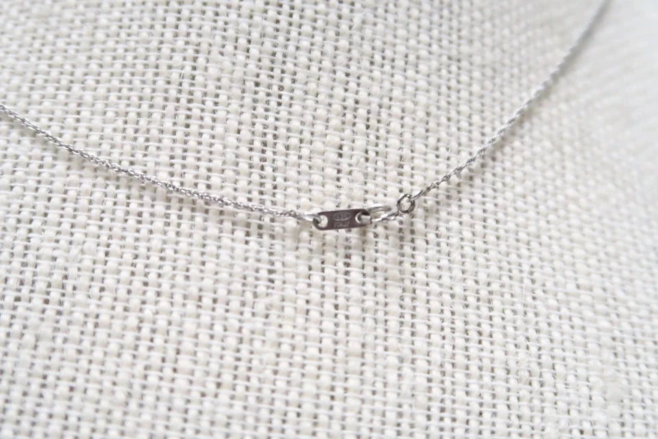 CUTE STERLING SILVER NECKLACE W/ SNOWFLAKE PENDANT 18-1/4"