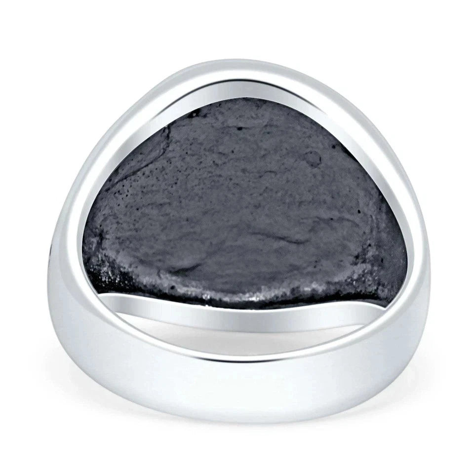 Eye Star Signet Fashion Thumb Ring 925 Sterling Silver