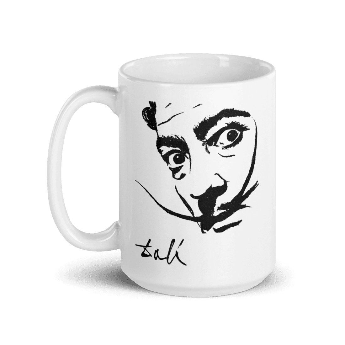 Salvador Dali Portrait Sketch Artwork Mug