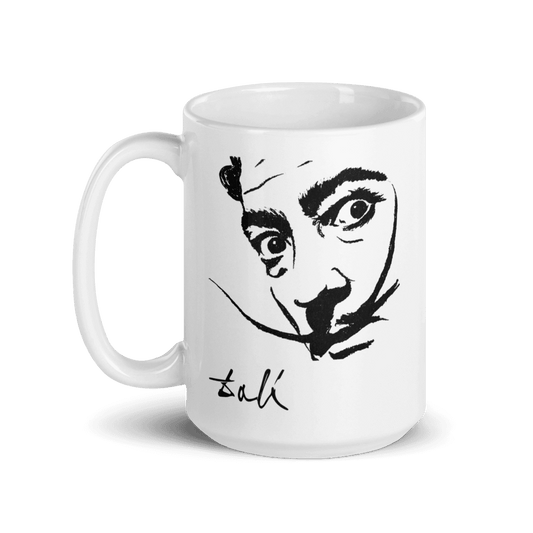 Salvador Dali Portrait Sketch Artwork Mug