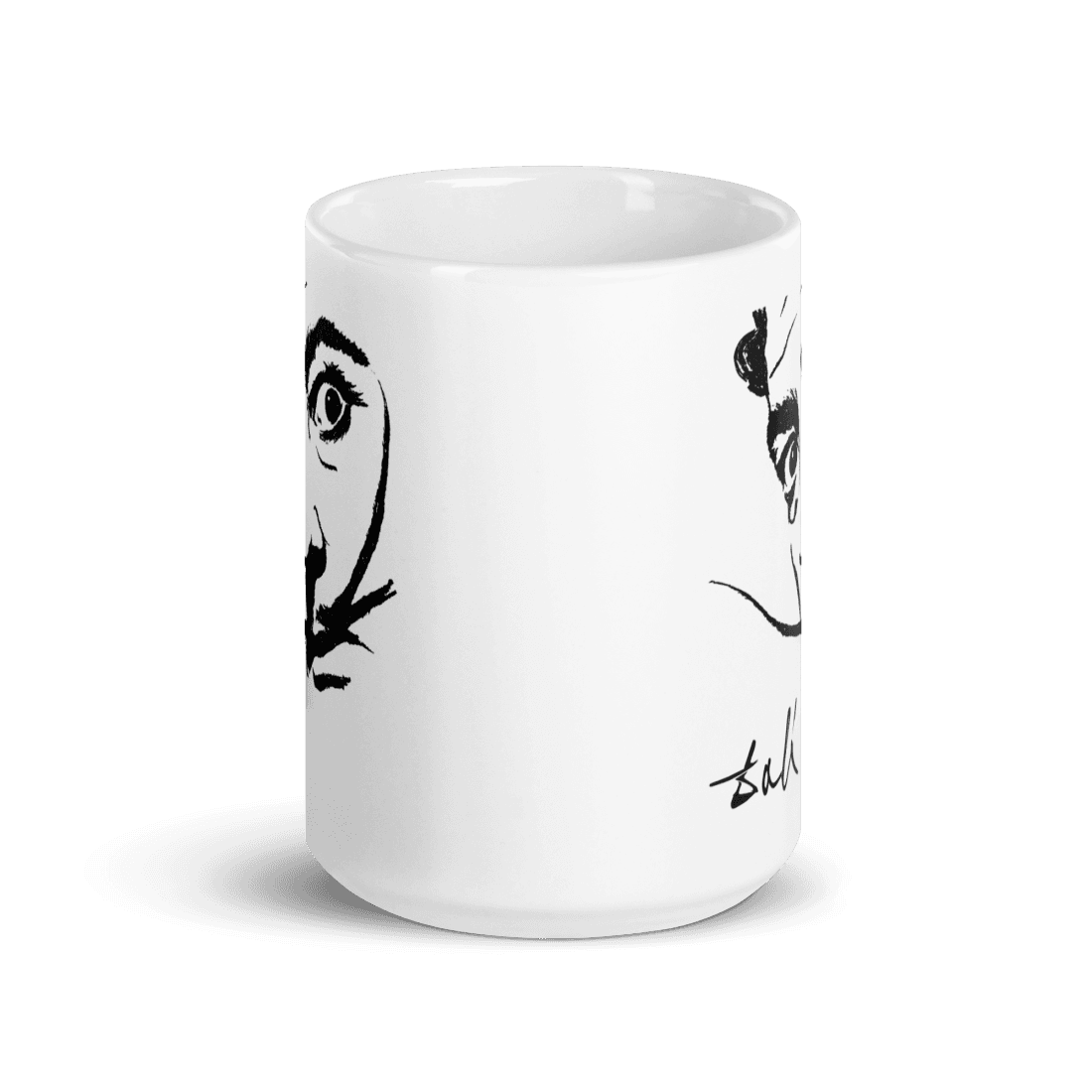 Salvador Dali Portrait Sketch Artwork Mug