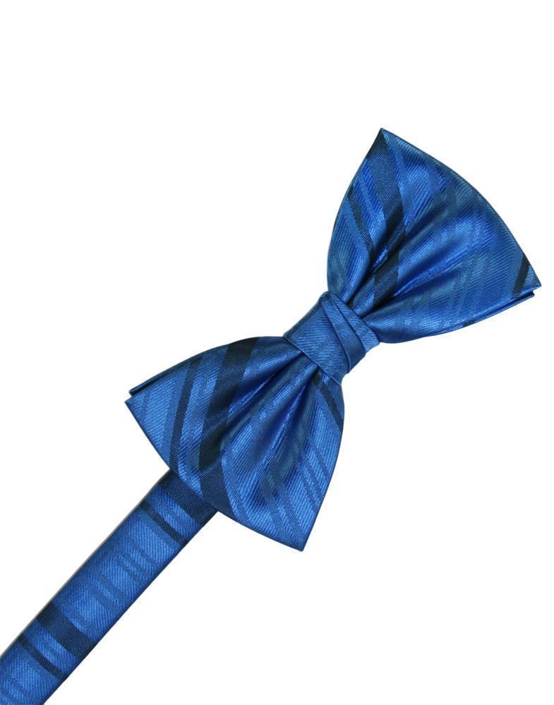 Striped Satin Bow Tie Pre-Tie-50
