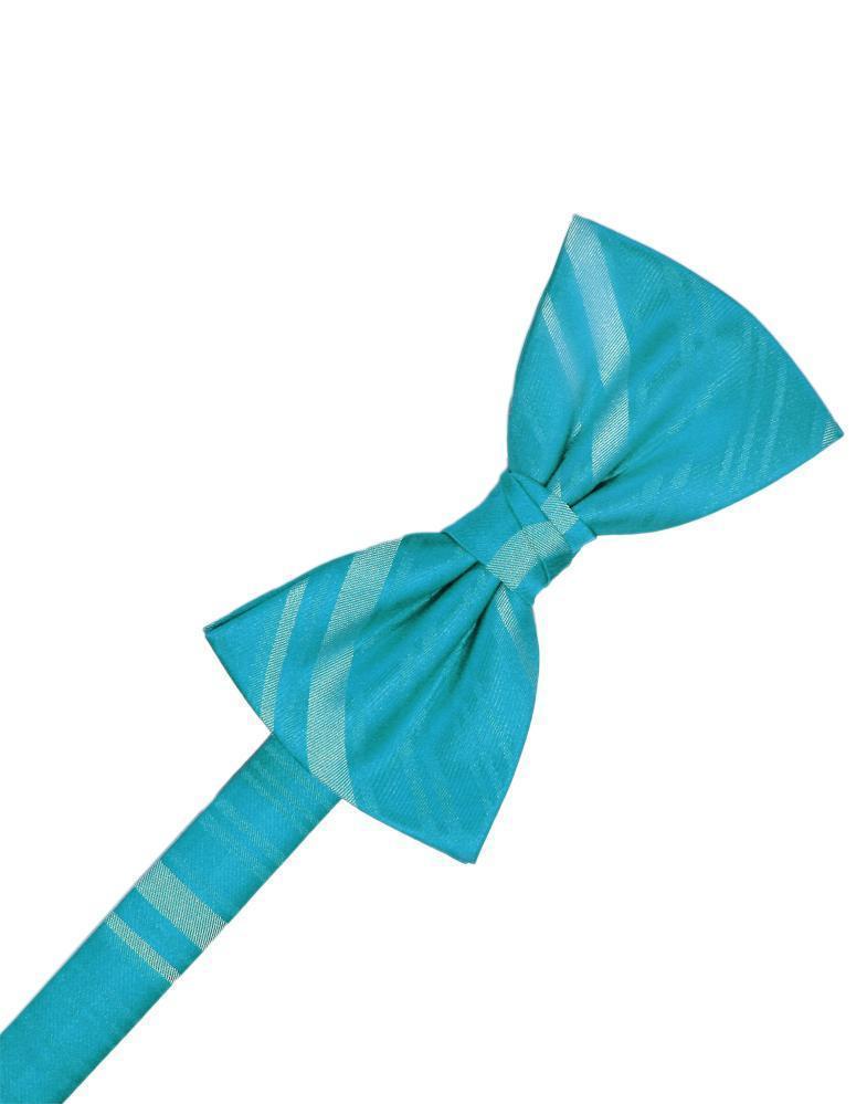 Striped Satin Bow Tie Pre-Tie-58
