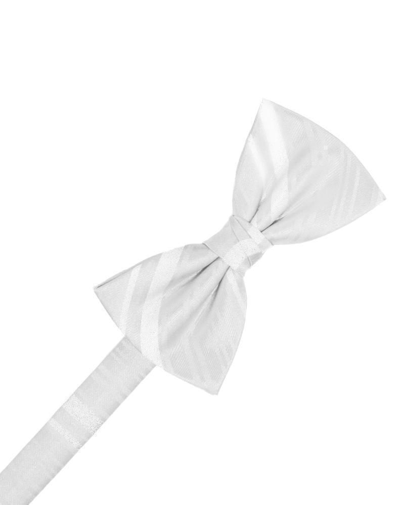 Striped Satin Bow Tie Pre-Tie-60