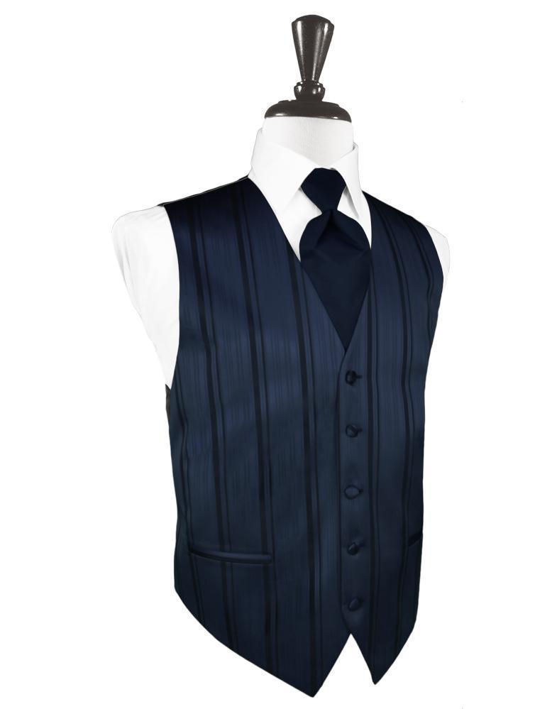 Striped Satin Tuxedo Vest 11-0