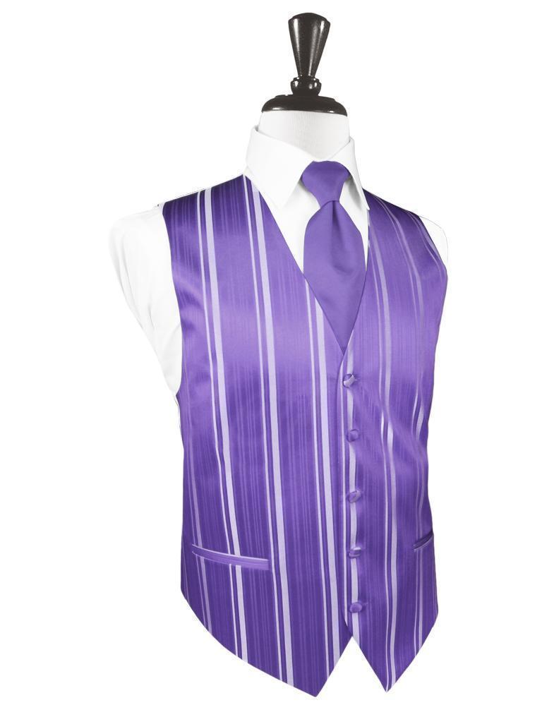 Striped Satin Tuxedo Vest 7-5