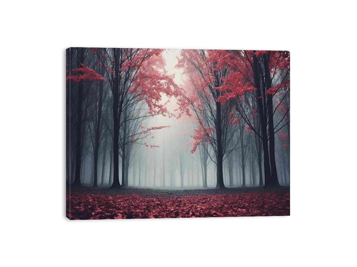 Scarlet Forest Canvas Art Print