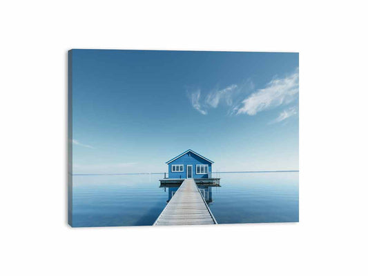 Serene House Canvas Artwork  Print