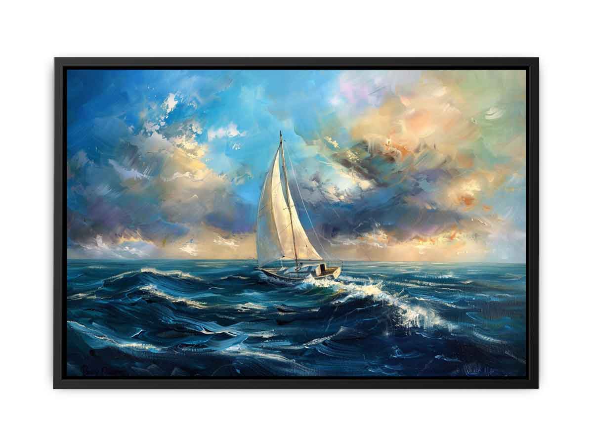 Sailing Boat Canvas Painting On Canvas