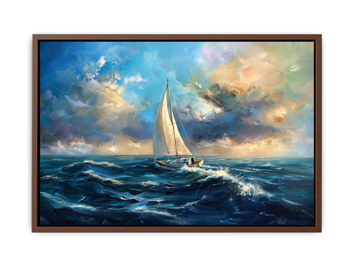 Sailing Boat Canvas Painting On Canvas