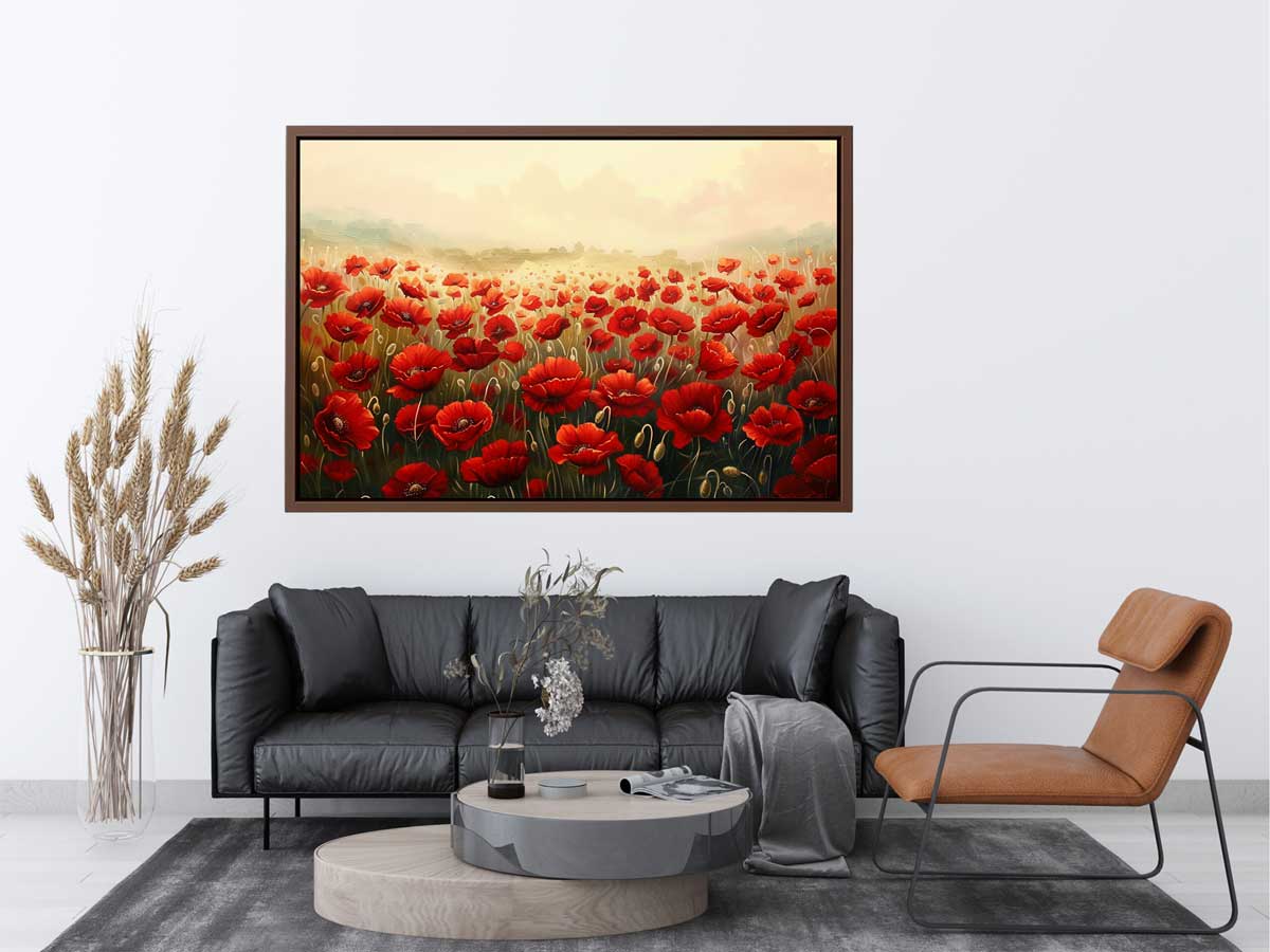 Poppy Field Canvas Artwork