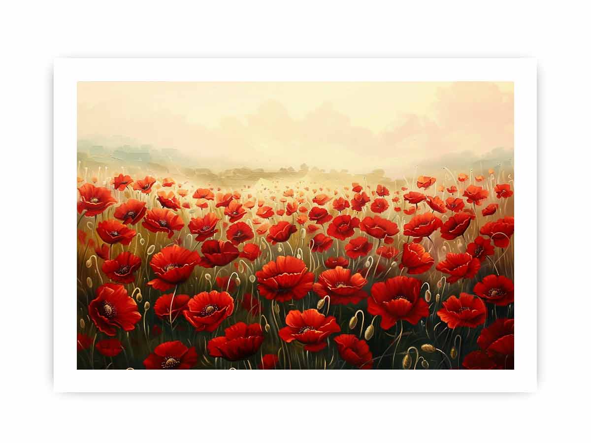Poppy Field Canvas Artwork