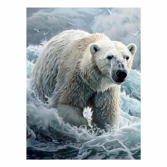 Polar Bear Canvas Art Print