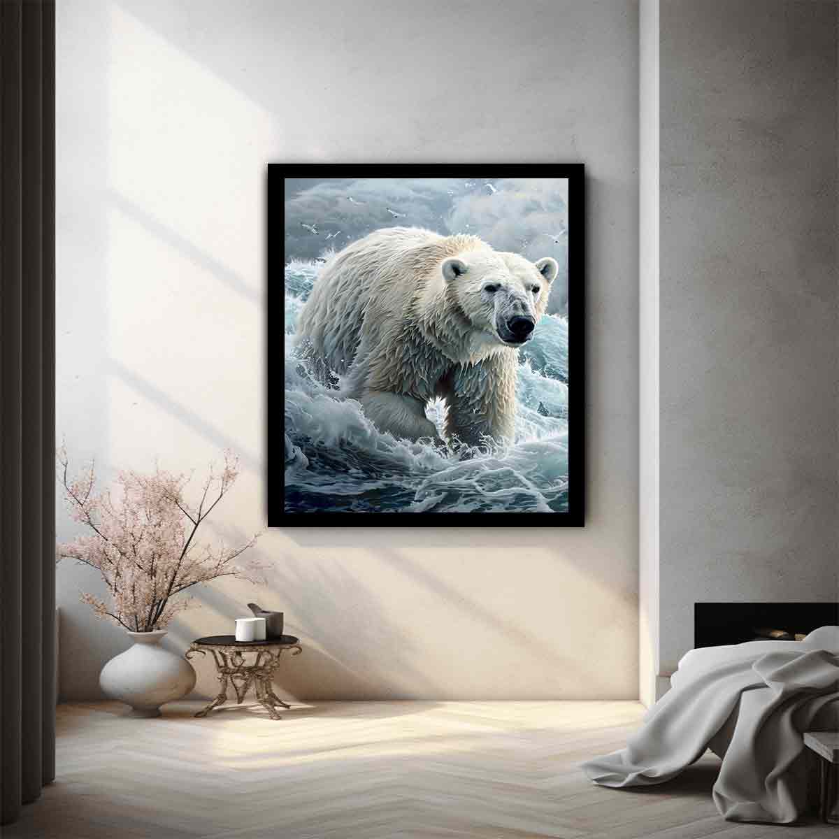 Polar Bear Canvas Art Print