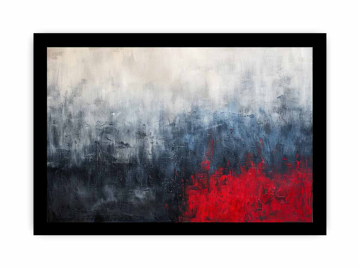 Red Blue Fine Art Painting