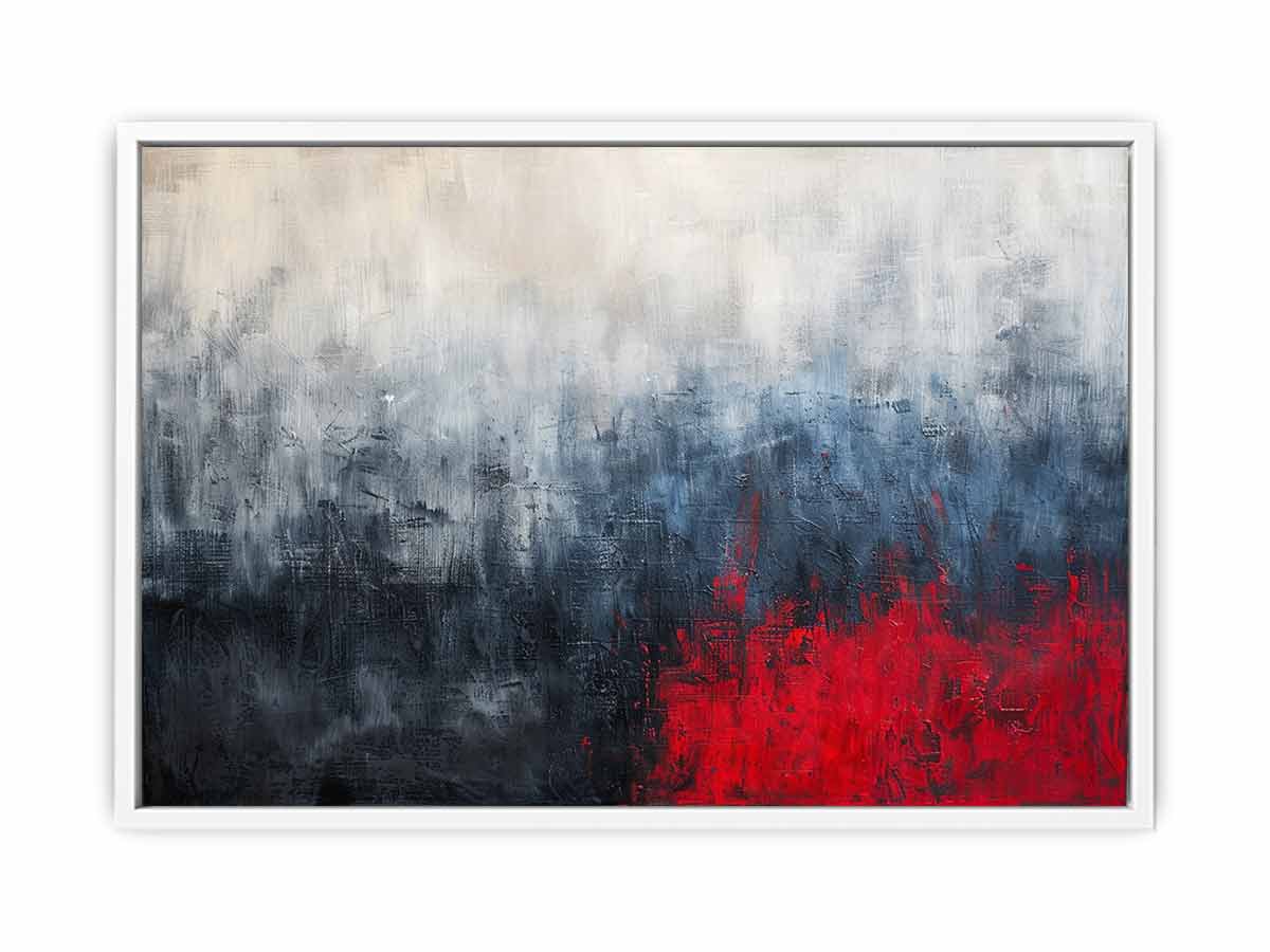 Red Blue Fine Art Painting